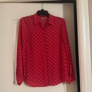 Elle heart button up blouse
